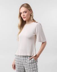 Blusa-feminina-viscose-manga-ampla-bege