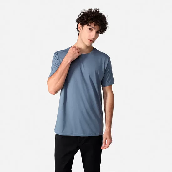 Camiseta Pima Masculina | Life Collection - Azul Cobalto