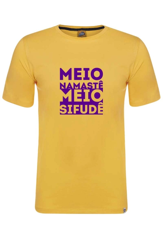 Camiseta Meio Namastê, Meio Sifudê