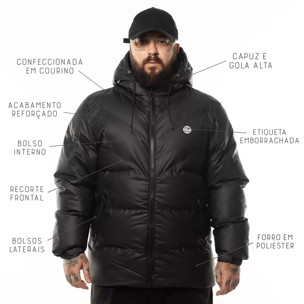 Jaqueta Masculina Plus Size Shelter