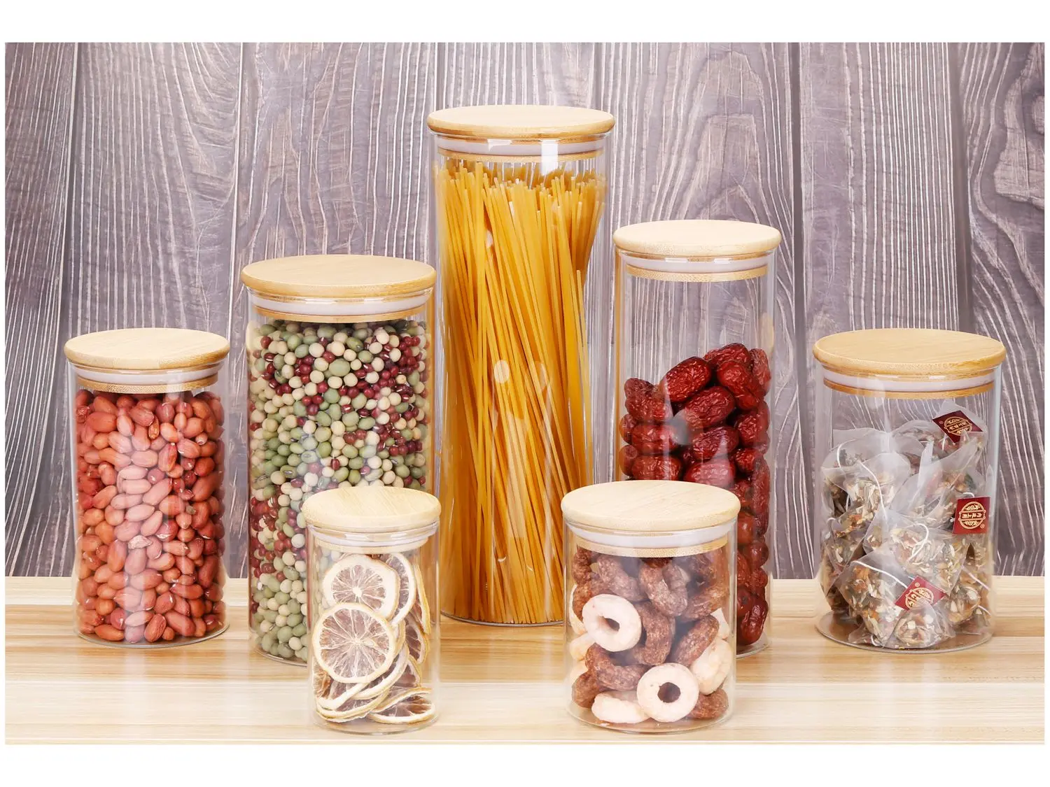 Jogo de Potes de Vidro Hermético Brinox com Tampa Redondo Ekko 7 Peças