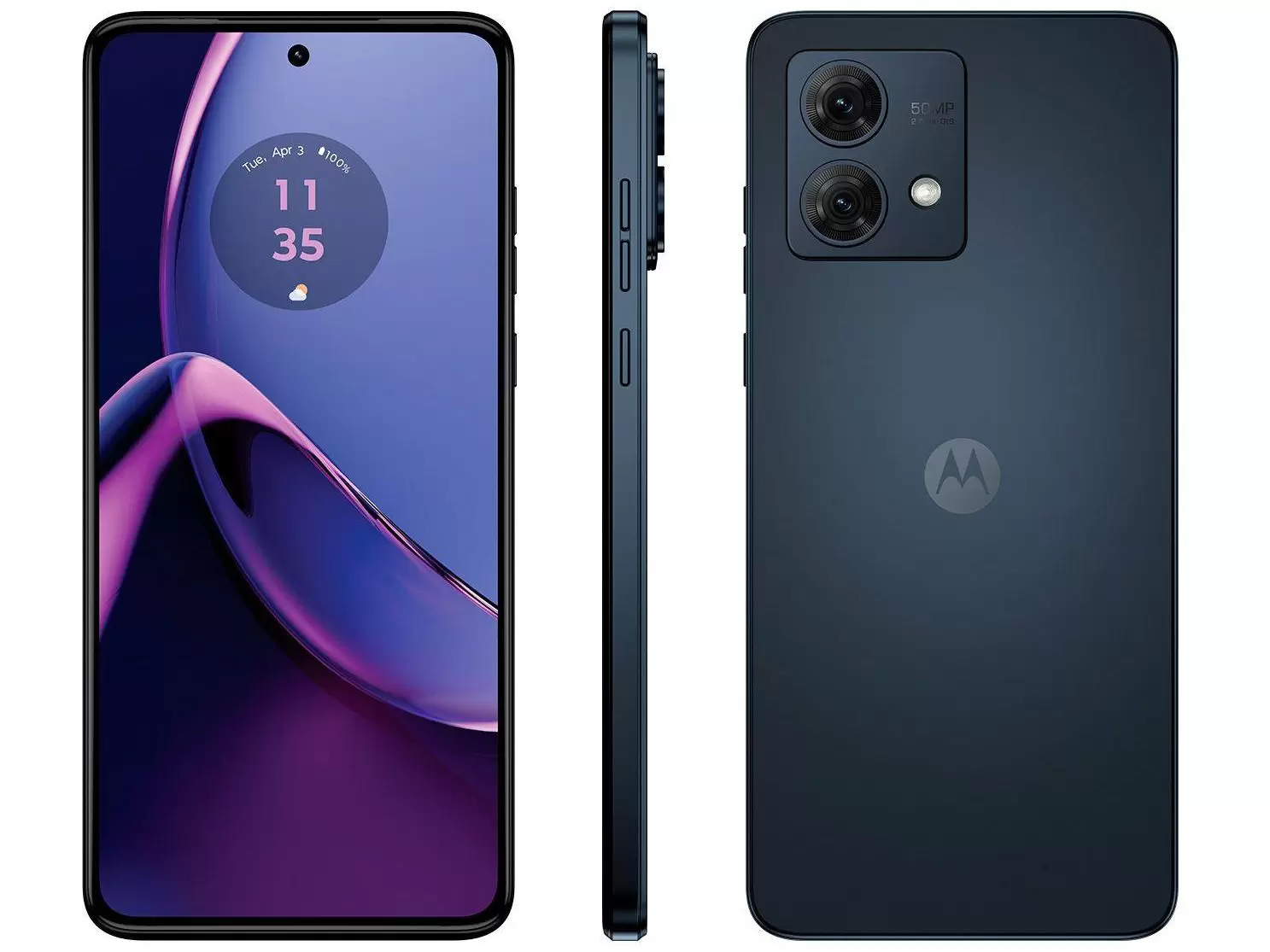 Smartphone Motorola Moto G84 256GB Grafite 5G Snapdragon 695 8GB RAM 6,55" Câm. Dupla + Selfie 16MP Dual Chip