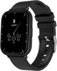 WB SmartWatch tela 1,85" 45mm Fitness tracker 24 modos esportivos ultra leve e Watchfaces Rosa (Preto)