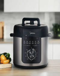 Panela de Pressão Mecânica Preta e Inox 4L Midea