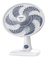 Ventilador de Mesa 30cm Super Power Mondial Branco/Azul Escuro 60W 6 Pás VSP-30-W