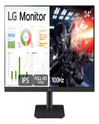 Monitor LG 24ms Ips, Fullhd, 100hz, Ajuste De Inclinação