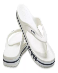 Chinelo Crocs Bayaband Flip White/navy