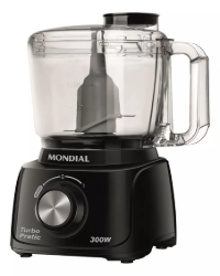 Mini processador turbo Pratic Mp16b 300w preto Mondial 110V