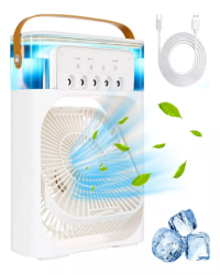 Mini Ar Ventilador Umidificador Climatizador Portátil Agua Cor Sortida 110V/220V