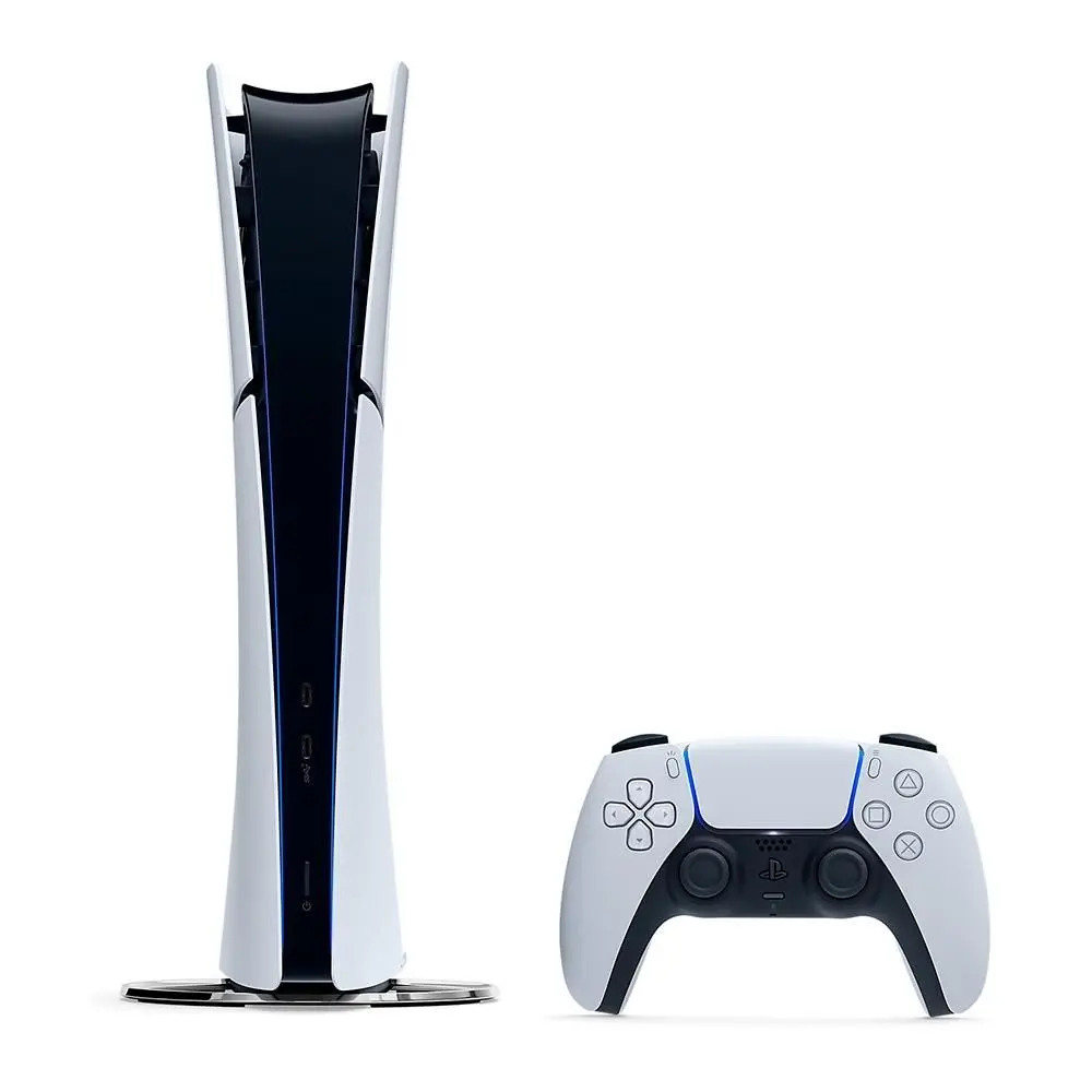 Console PlayStation 5 Slim Sony, SSD 1TB, Edição Digital, Com Controle Sem Fio DualSense, Branco + 2 Jogos Digitais