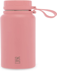 Garrafa Térmica de Aço Inox Explorer Rosa 650ml - Lyor