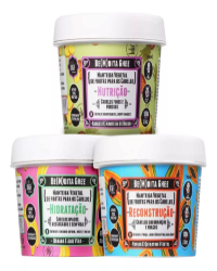 Kit Lola Cosmetics Cronograma Capilar Be(m) Dita Ghee 3x100g