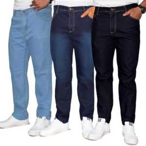 Achadinho do dia 19/11 Kit 3 Calças Jeans Masculina Almix
