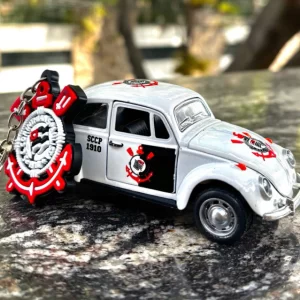 Achadinho do dia 27/11 Miniatura Fusca Corinthians + Chaveiro | São Paulo | Flamengo | Palmeiras - Abre Portas | Fricção