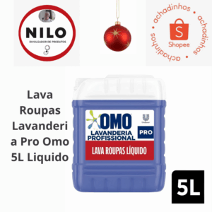 Achadinho do dia 01/12 Lava Roupas Lavanderia Pro Omo 5L Liquido