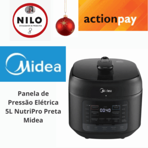 Achadinho do dia 01/12 Panela de Pressão Elétrica 5L NutriPro Preta Midea