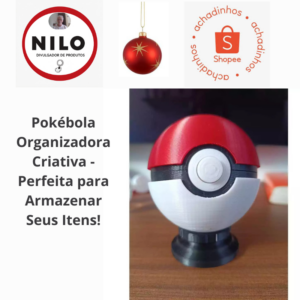 Achadinho do dia 09/12 Pokébola Organizadora Criativa - Perfeita para Armazenar Seus Itens!
